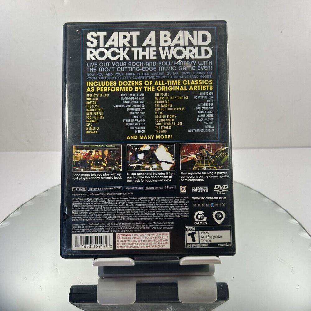 PS2 Rock Band (Sony PlayStation 2, 2007) Complete - Picture 2 of 4